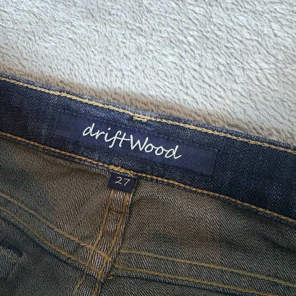 Driftwood Jackie Womens 27 Floral Embroidery Skinny Blue Jeans Stretch - Picture 4 of 8